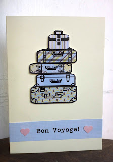 handmade bon voyage card