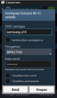 pasword hotspot wifi