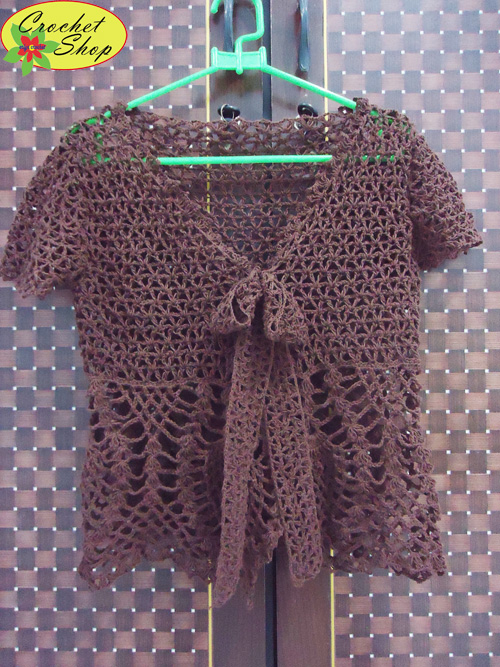 erlyn crochet Cardigan  Rajut  Dengan Pola Nanas lengan 