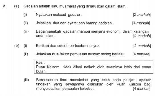 Pendidikan Islam Spm Pi Percubaan Terengganu 2016 Kertas 1b Soalan 2