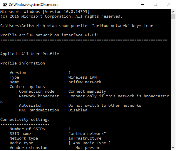 mengetahui password wifi di windows 10