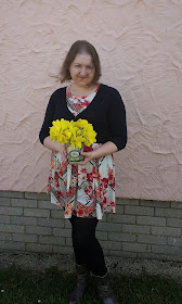 Me with daffodils