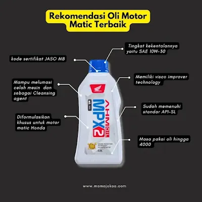 harga oli mpx 2 di bengkel