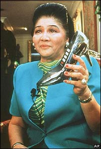 Foot talk: Imelda Marcos is a shoe in