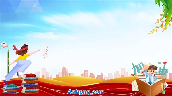 Backdrop sân khấu cổ vũ kỳ thi trung học phổ thông