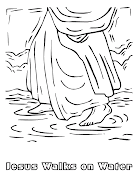 Dibujos de Jesus para colorear. Dibujos de Jesus para colorear: Jesus anda . (bible jesus walks on water coloring pages book for kids boys)