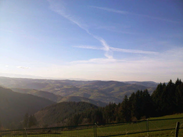 vue sur les monts du matin