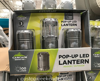 Don't get stuck in the dark with the Cascade Mountain Tech Pop-Up LED Lantern