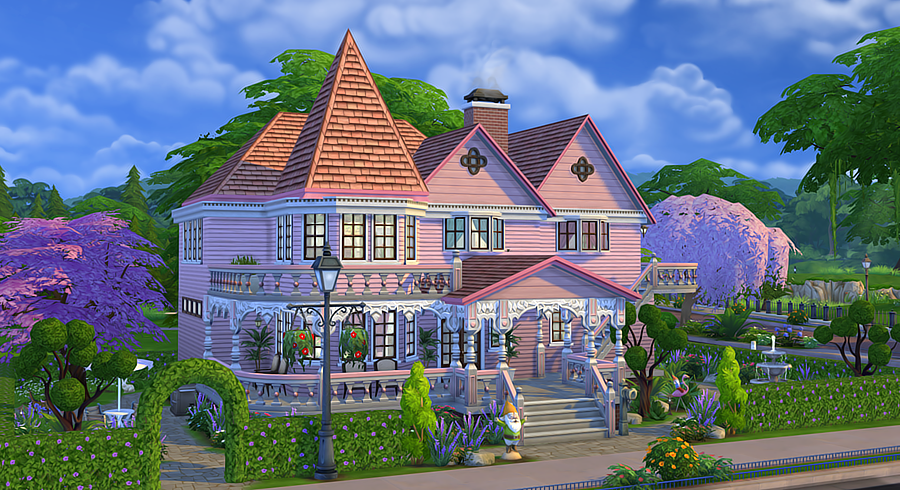 My Sims 4 Blog: Pink Palace by Vicky