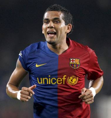 Foto Daniel Alves Barcelona FC