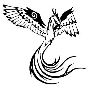 tribal phoenix tattoo designs