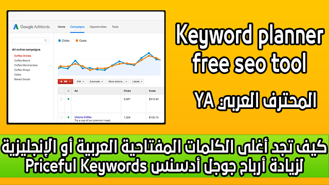 كيف تجد أغلى الكلمات المفتاحية العربية أو الإنجليزية Priceful Keywords لزيادة أرباح جوجل أدسنس