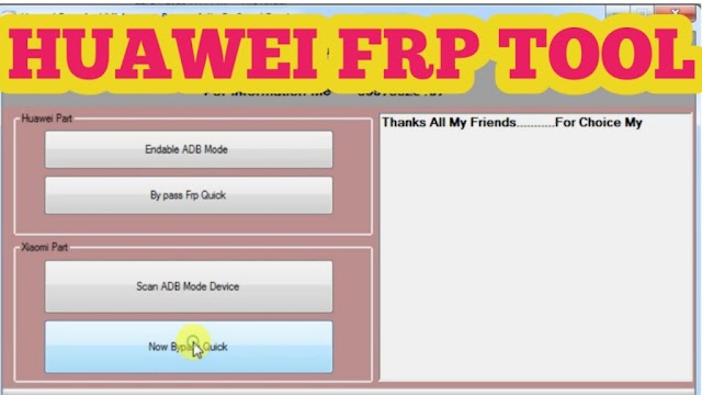 Huawei FRP And MI ACCOUNT Tool byp@ss unlock remove Free Download