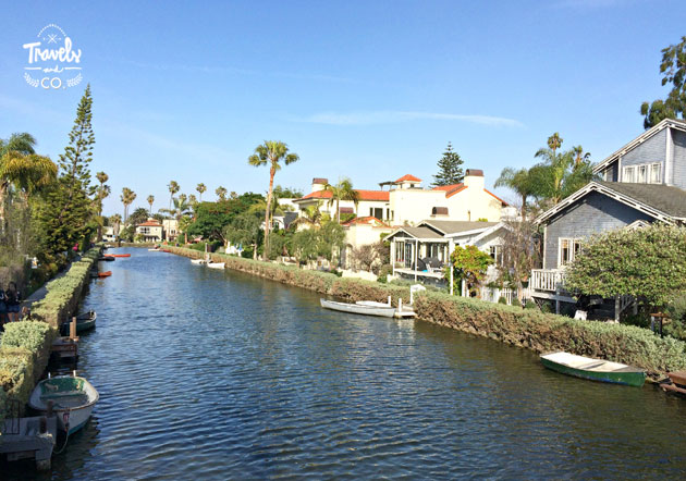 Ruta en coche por la costa oeste de Estados Unidos casas Venice Beach