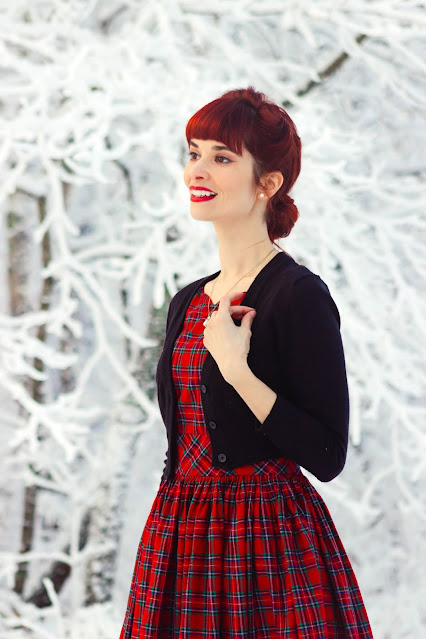 Red Plaid Fabulous Fit and Flare Dress from ModCloth