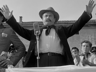 Gino Cervi in his role as Peppone, the Communist mayor, in the first of the Don Camillo film series