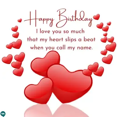 wish birthday to my love images with hearts