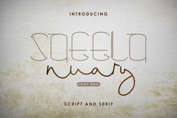 Saeela Nuary Font Duo