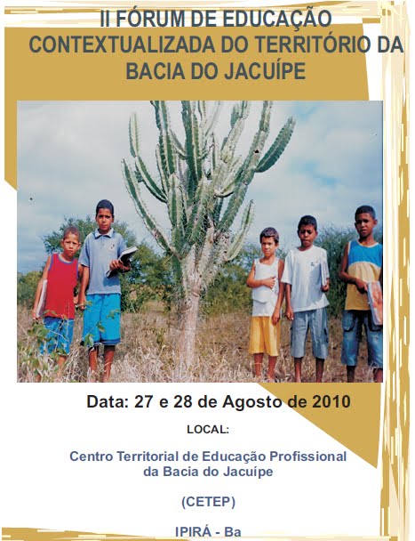 II Fórum de Educação Contextualizada do Território da Bacia do Jacuípe