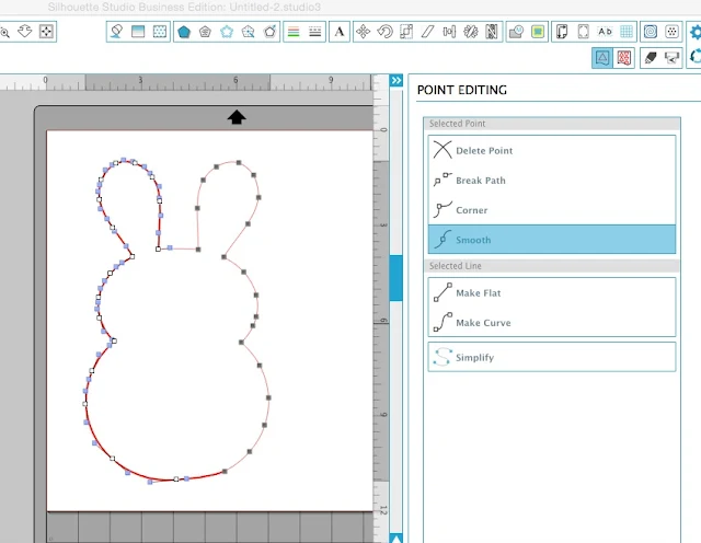 Moving multiple edit points in silhouette studio silhouette cameo tutorial for beginners