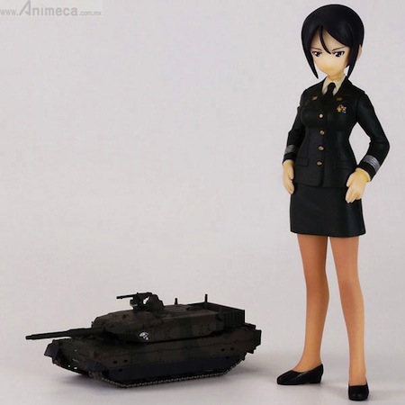 FIGURA CAPITANA AMI CHOUNO & TANQUE JSDF Type 10 Girls und Panzer