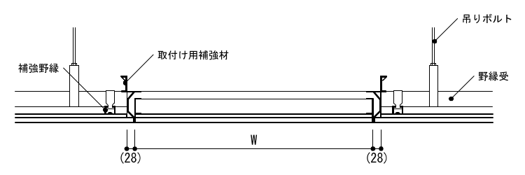 3-42-2　天井点検口 B-B断面