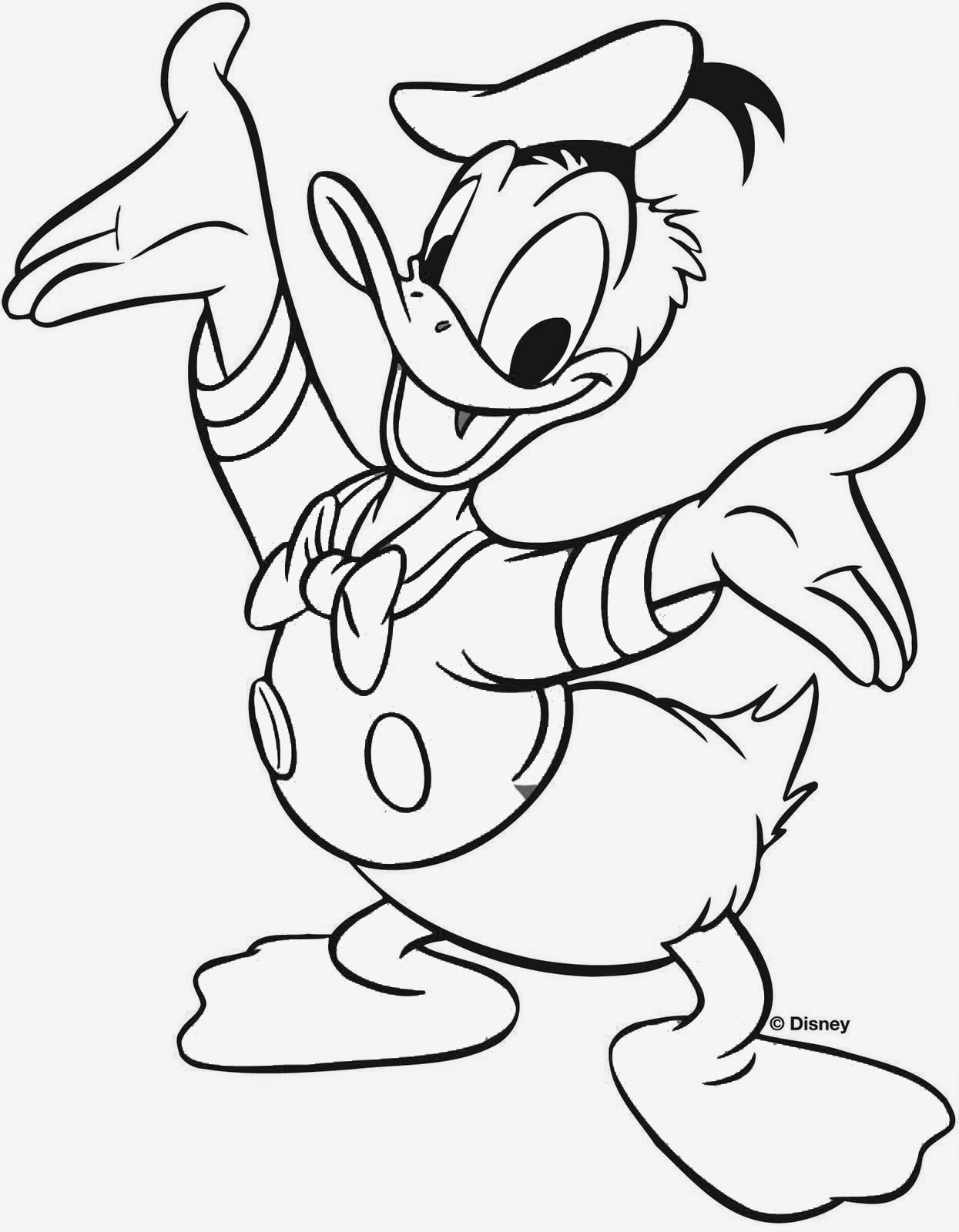 Donald Duck coloring pages