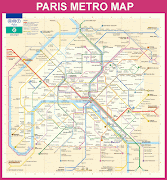 แผนที่รถไฟใต้ดินปารีส (Paris Metro Map) (paris subway map)