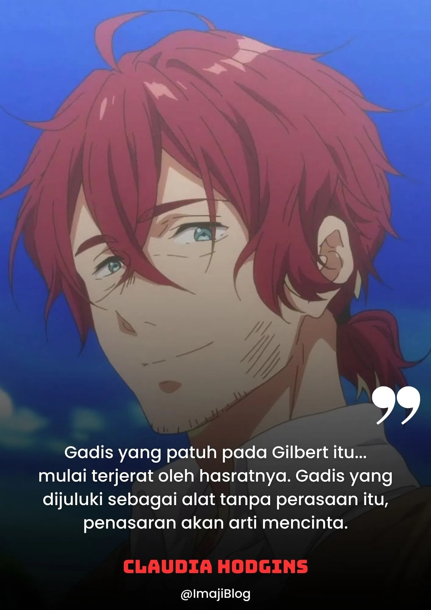 kata mutiara claudia hodgins dari anime violet evergarden