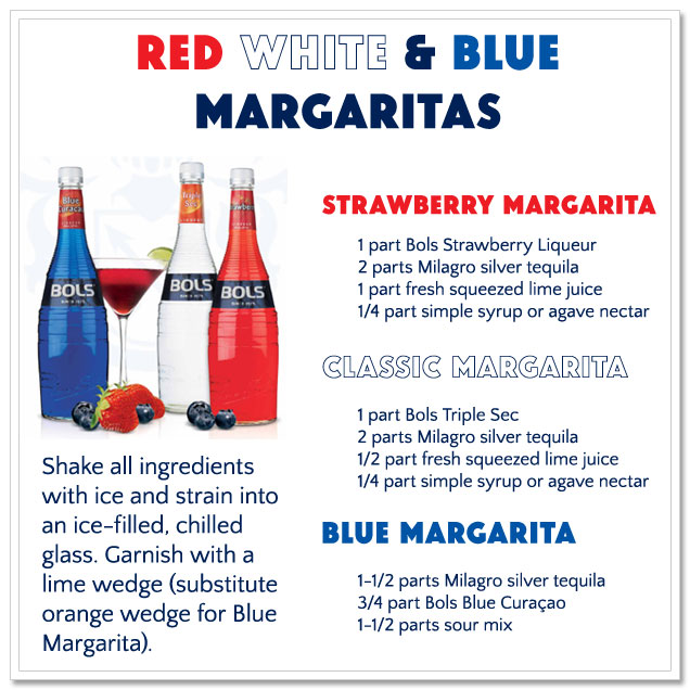 Red White and Blue Signature Drinks Having a military wedding and want to 