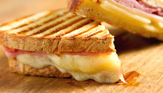 German Smoked Ham & Swiss Cheese Grilled Sandwich Recipe