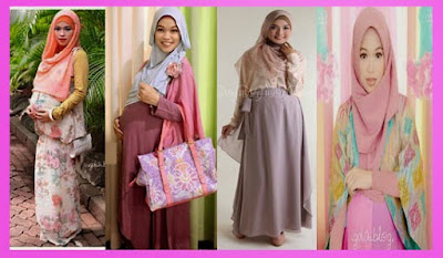 Model Baju  Muslim  untuk ibu Hamil 