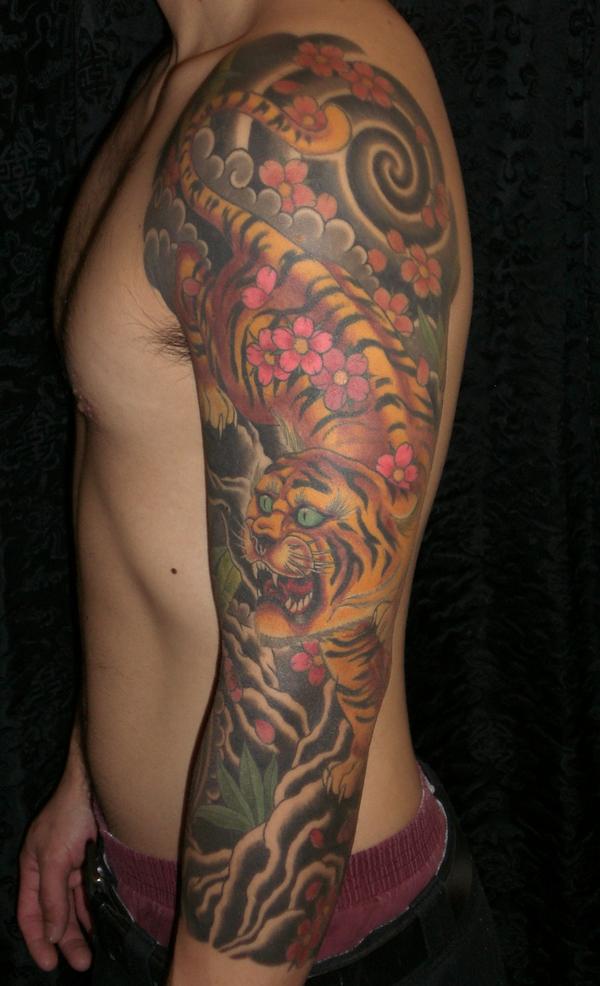 Tiger Tattoo Style Arm Tattoos Tiger Tattoo Style Arm Tattoos