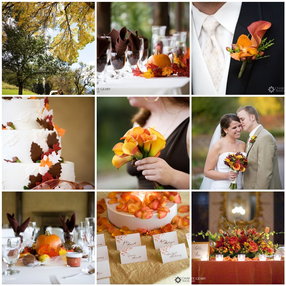 fall wedding color schemes