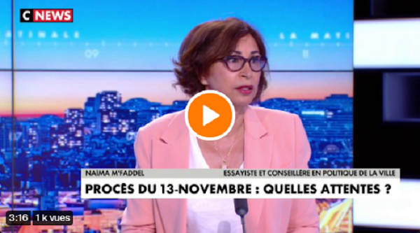 [VIDEO] Naïma M'Faddel : «Je n'attends rien de Salah Abdeslam, car il est dans l'idéologie et l'idéologie ne connait pas le droit»