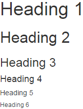 bootstrap heading elements