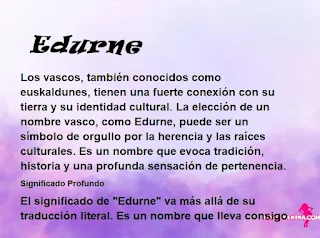 significado del nombre Edurne