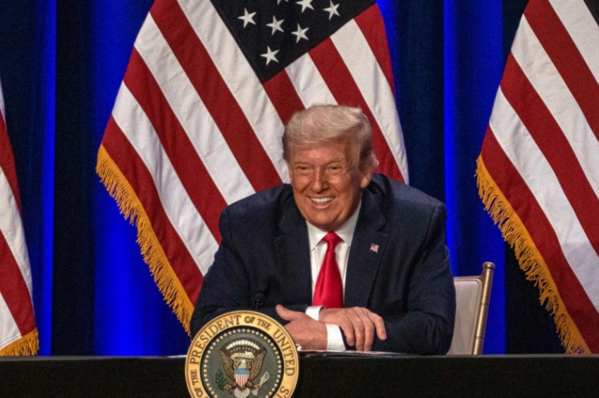 O ex-presidente Donald Trump venceu com mais de 50% a primeira etapa das primárias republicanas que decide quem será o candidato pela legenda nos EUA | Foto: EFE/Giorgio Viera