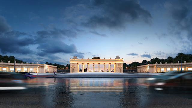 Gorky Park entrance square 3D visualization | Archirost blog