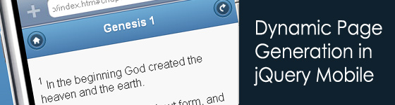 Holy Bible - jQuery Mobile Viewer