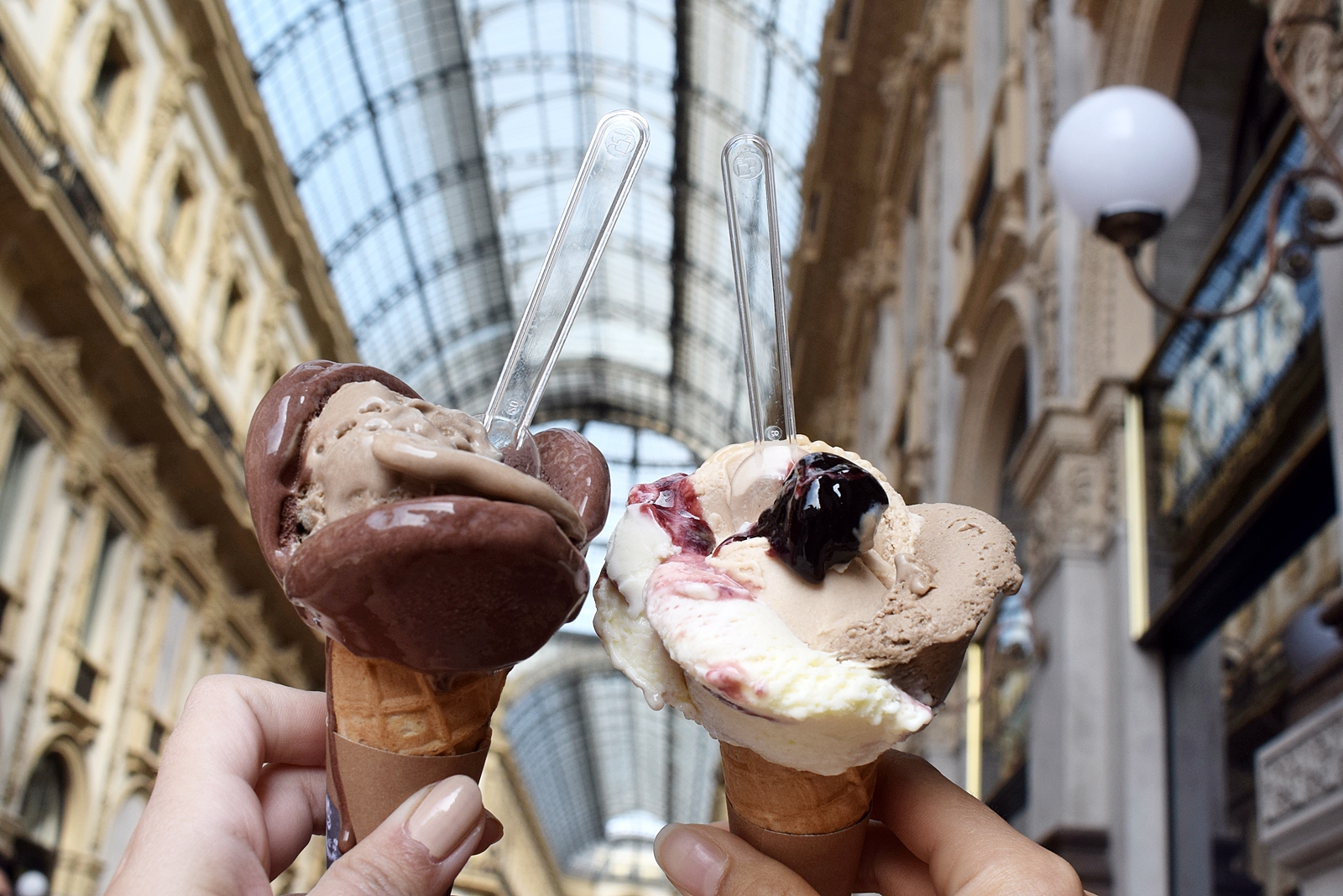 Gelato time in Milan, Italy