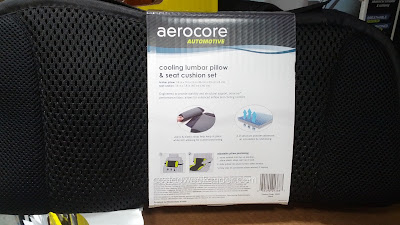 Aerocore Cooling Lumbar Pillow and Seat Cushion Set for use in your car 