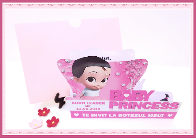 invitatii botez Baby Princess