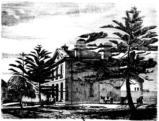 The Residence of the Governor of the Goal (Within the Walls) Darlinghurst Prison 1866