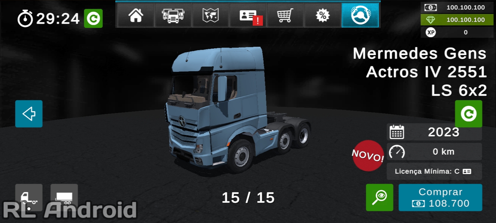 Grand Truck Simulator 2 mod apk - Muitos diamantes dinheiro ilimitado