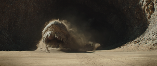 The Sandworm Eats Tusken Raider The Mandalorian Season Two Premier Disney Plus