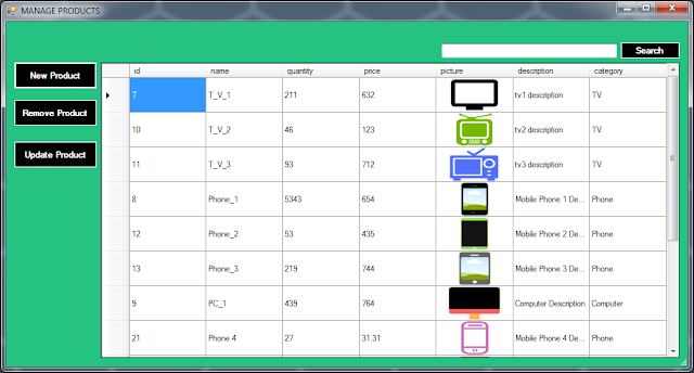 vb.net inventory system - manage products