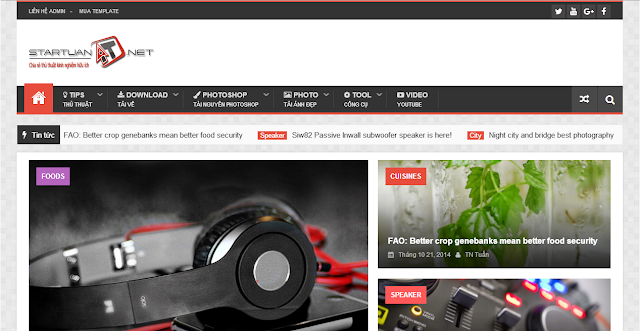 Update phiên bản template blogspot by Star Tuấn