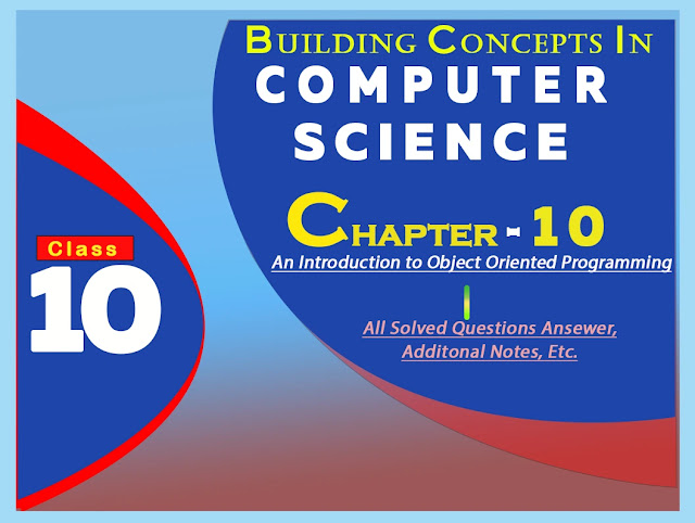 Object oriented Programming imgclass X computer science