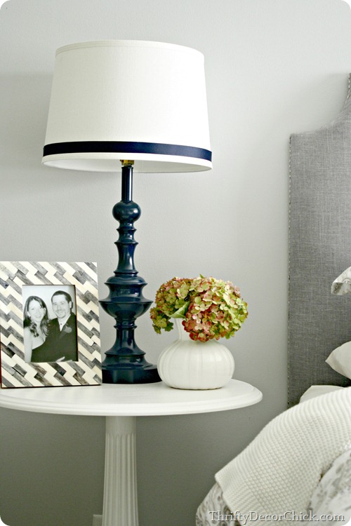 navy blue lamp